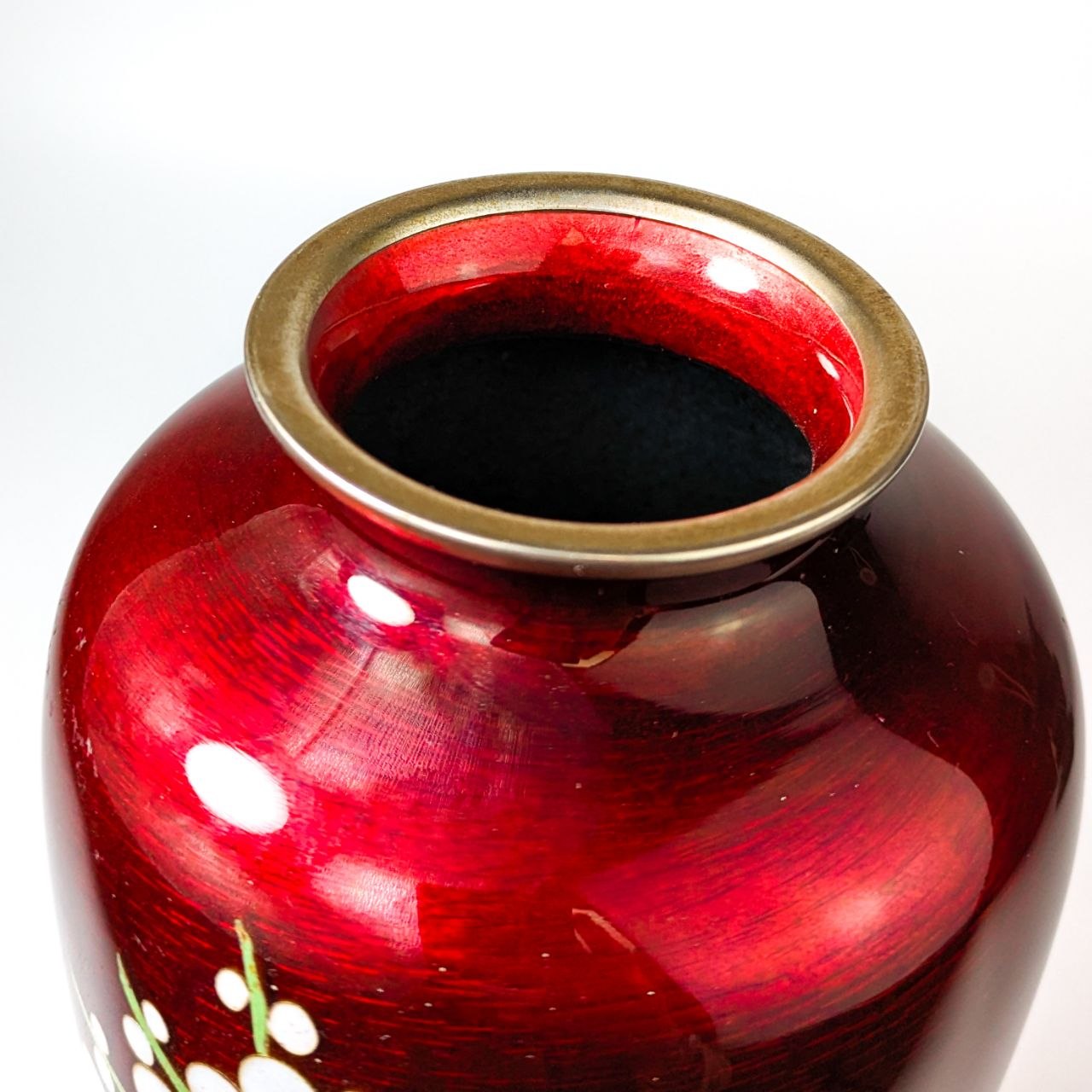 Jarrón de Cloisonné Ginbari Compañía Ando, Japón c.1920