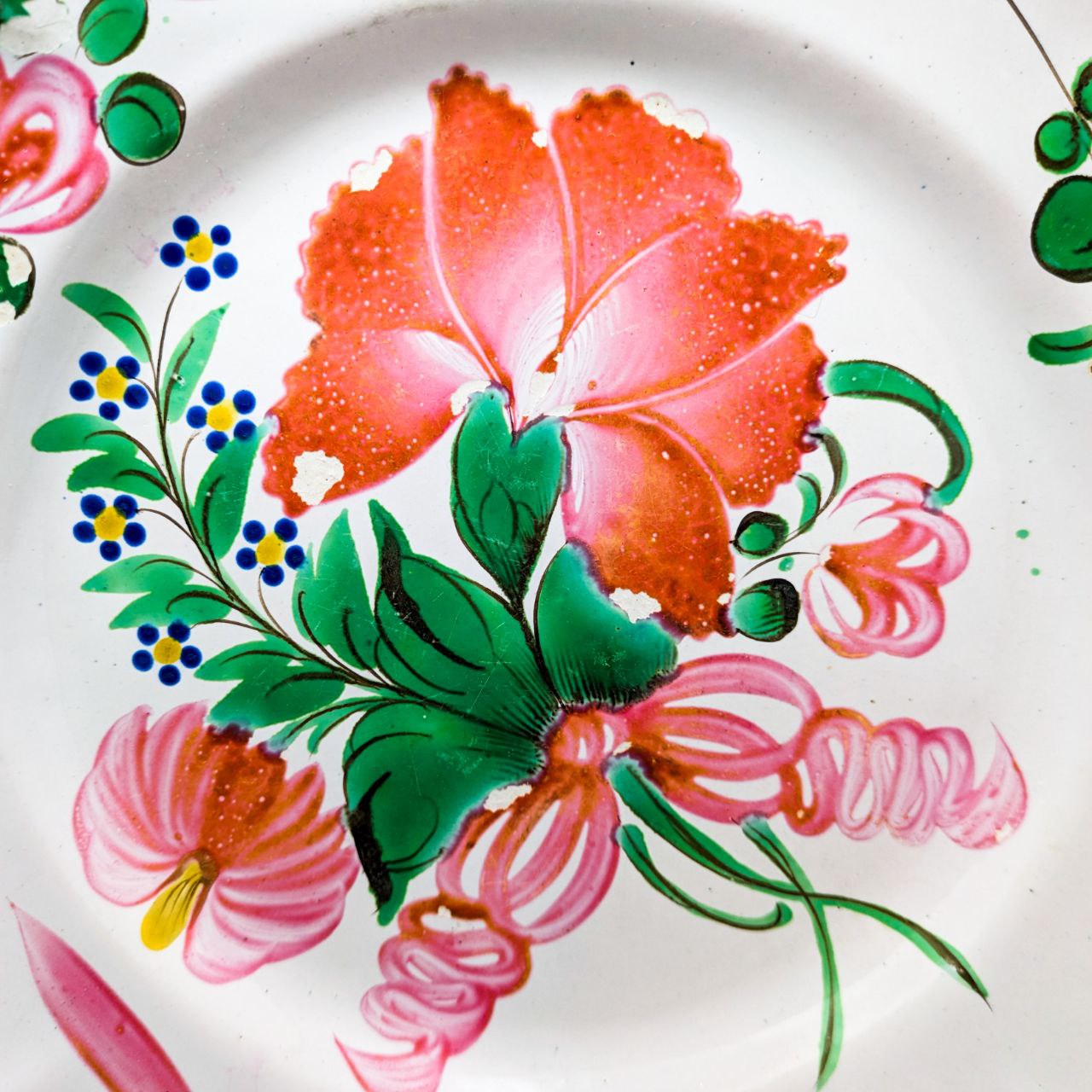 Plato de Cerámica de Les Islettes, Lorena Francia c.1780