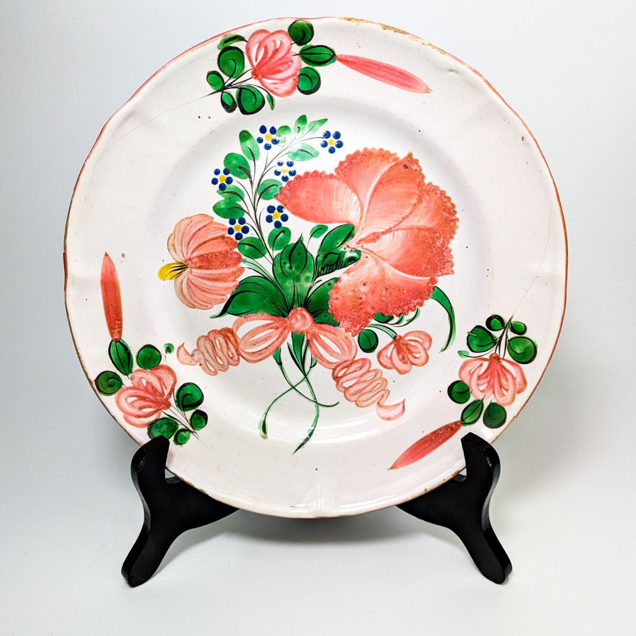 LOTE000359_01-1.jpg Plato de Cerámica de Les Islettes, Lorena Francia c.1780