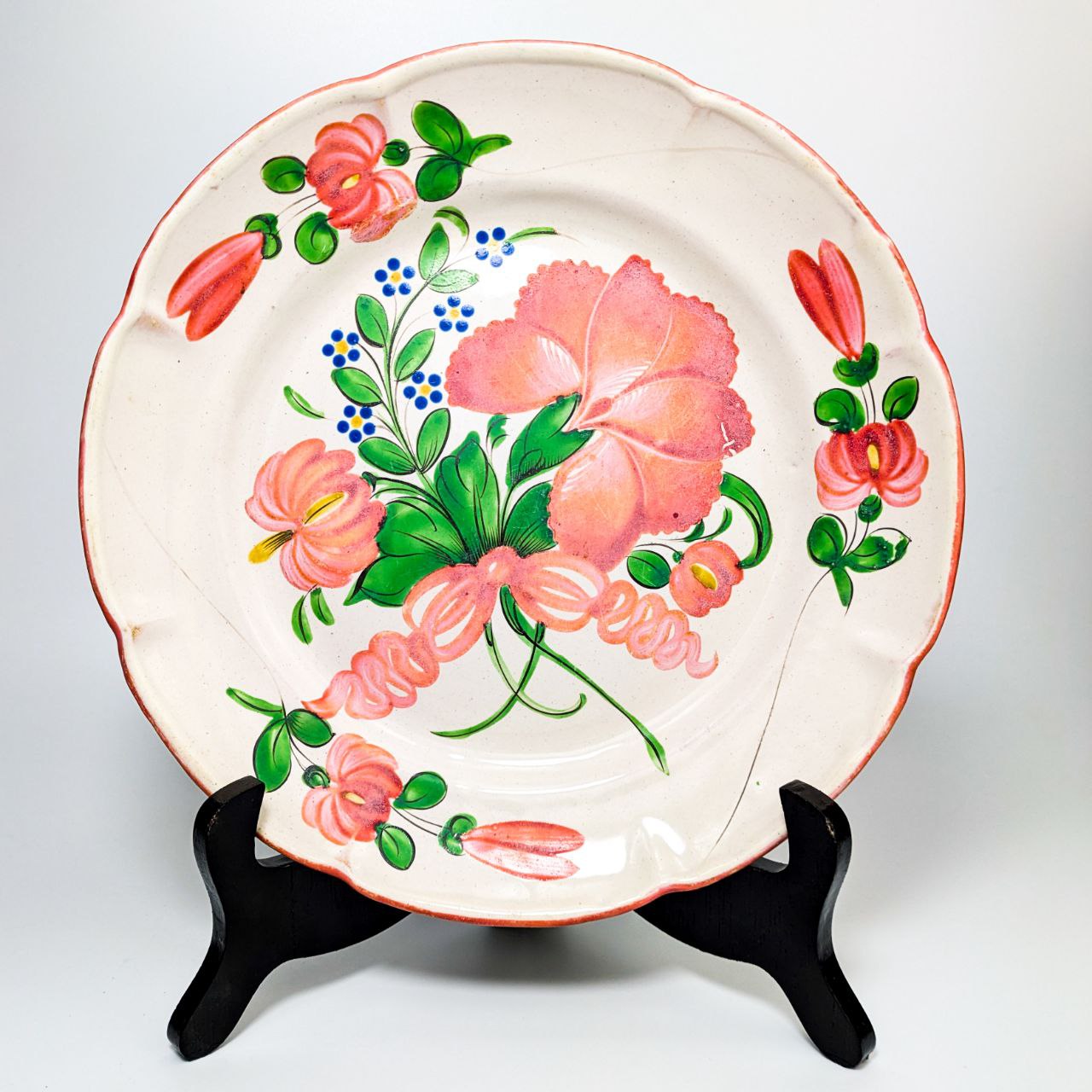 LOTE000360_01-1.jpg Plato de Cerámica de Les Islettes, Lorena Francia c.1780