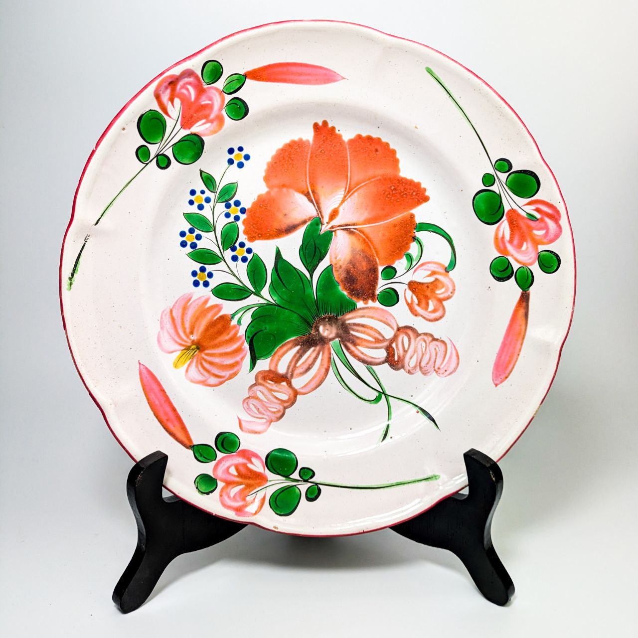 LOTE000361_01-1.jpg Plato de Cerámica de Les Islettes, Lorena Francia c.1780