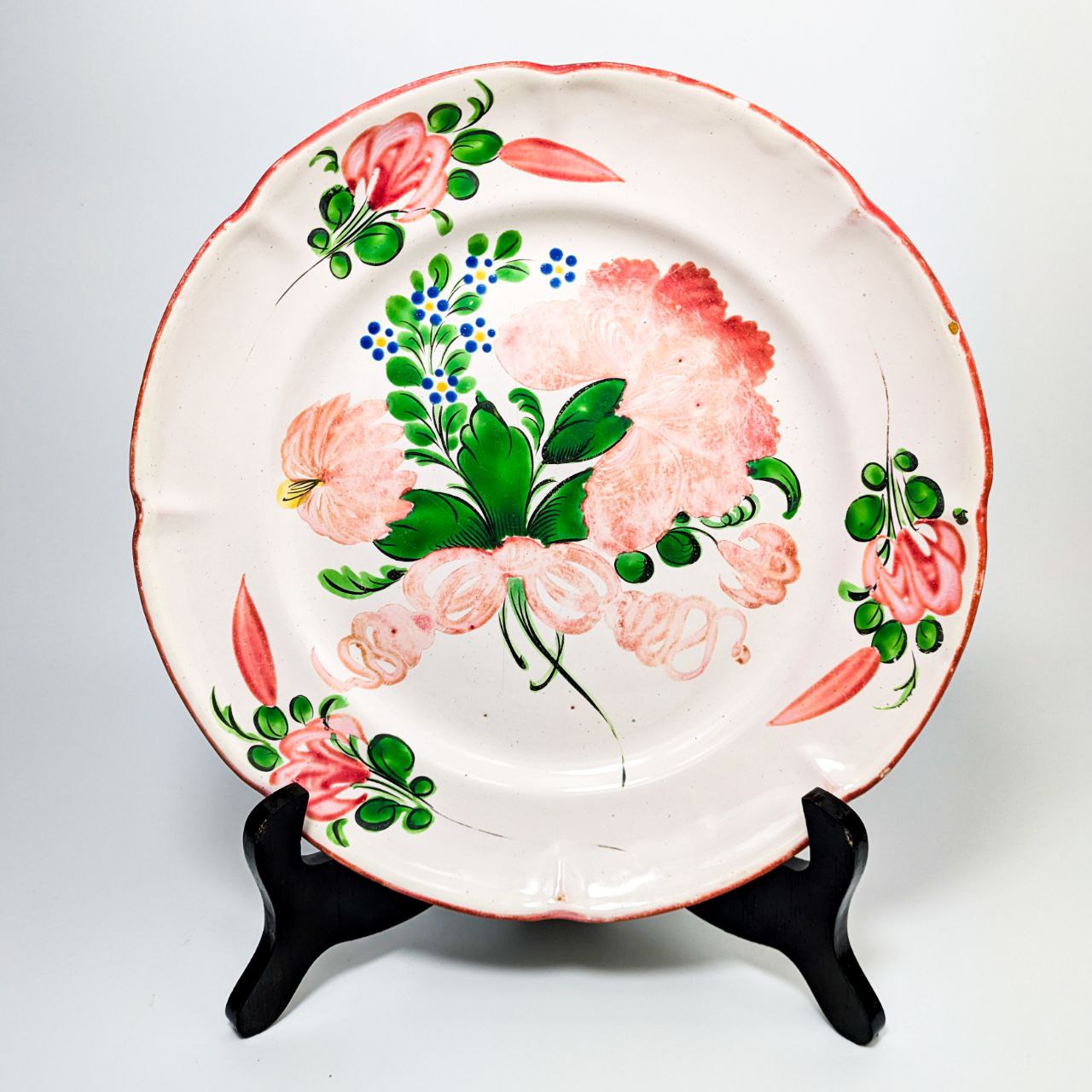 Plato de Cerámica de Les Islettes, Lorena Francia c.1780