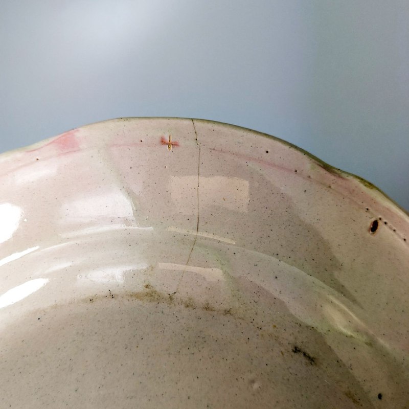 Plato de Cerámica de Les Islettes, Lorena Francia c.1780