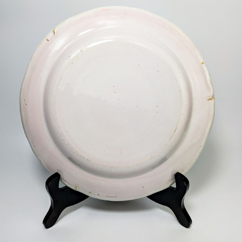 Plato de Cerámica de Les Islettes, Lorena Francia c.1780