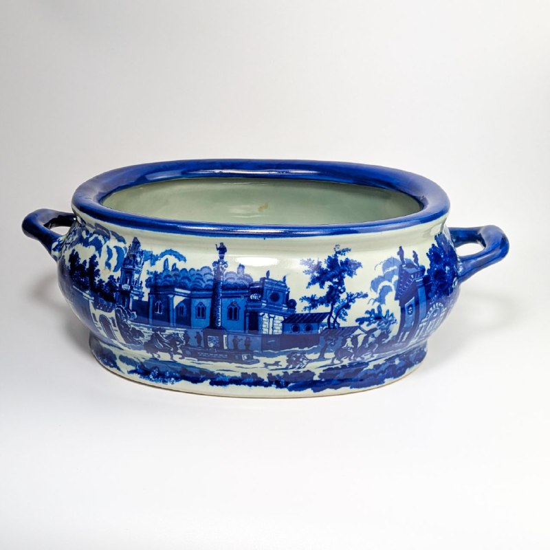 Antigua Jardinera Victoria Ware Ironstone, Inglaterra s.XX