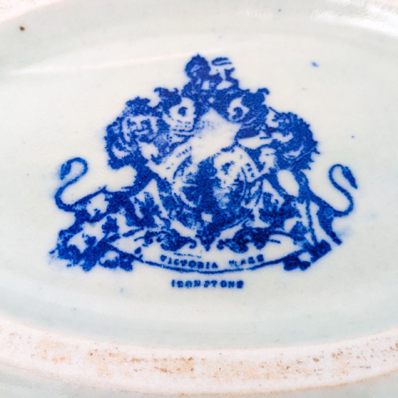 Antigua Jardinera Victoria Ware Ironstone, Inglaterra s.XX