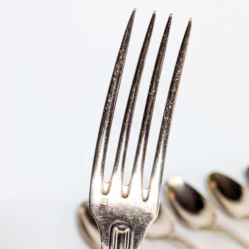 Juego de cubiertos Art decó bañados en plata Joseph Buisson, Francia c.1930