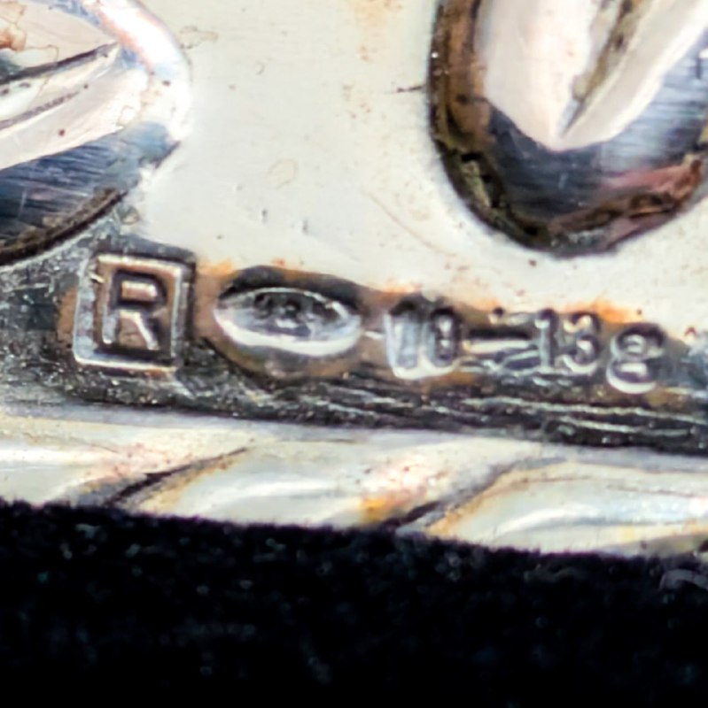 Caja Joyero de terciopelo y Plata 925