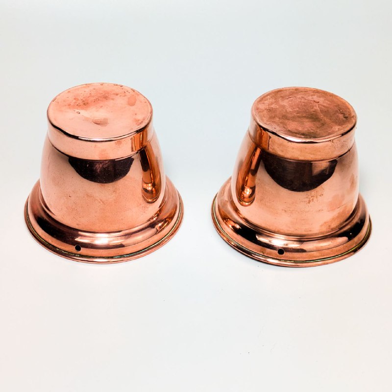 Pareja de Pequeñas macetas de cobre