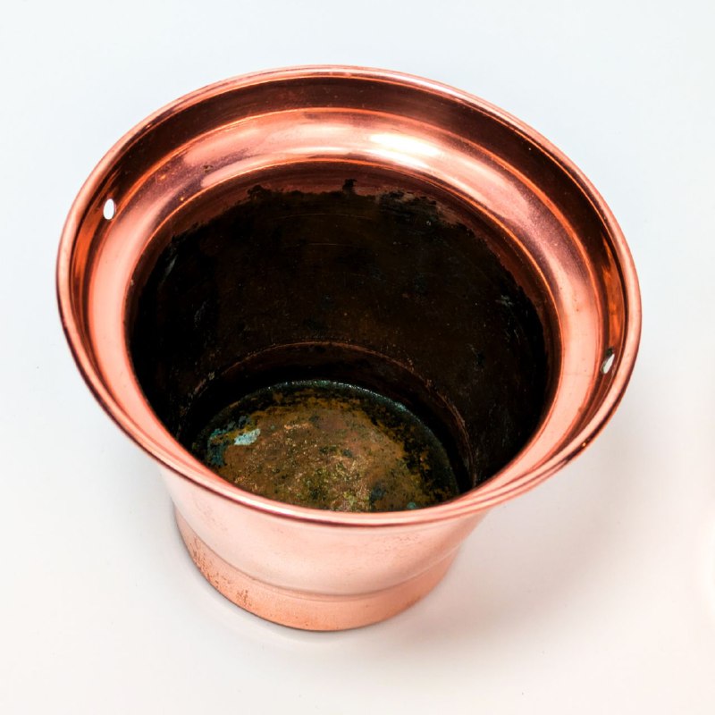 Pareja de Pequeñas macetas de cobre