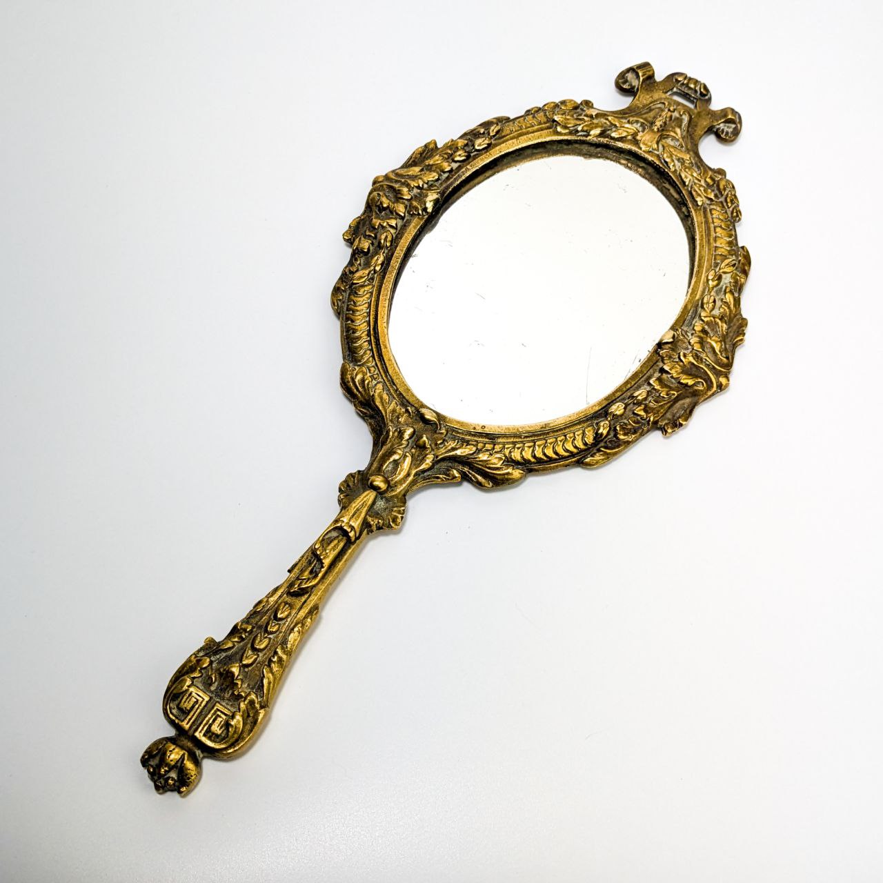 LOTE000380_01.jpg Espejo de Mano de bronce Napoleon III Francia c.1870