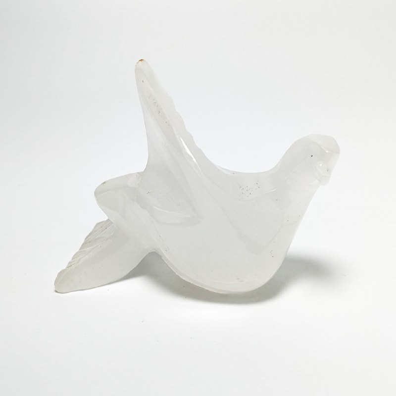 LOTE000389_01.jpg Pájaro de Piedra de alabastro blanca