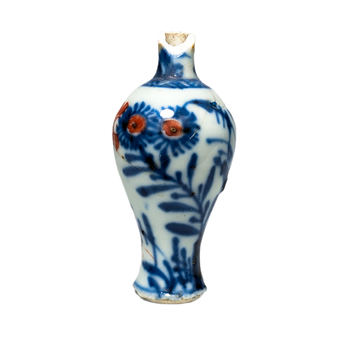 Pequeño jarrón Imari, China, Dinastía Qing, Periodo Kangxi (1662-1722)