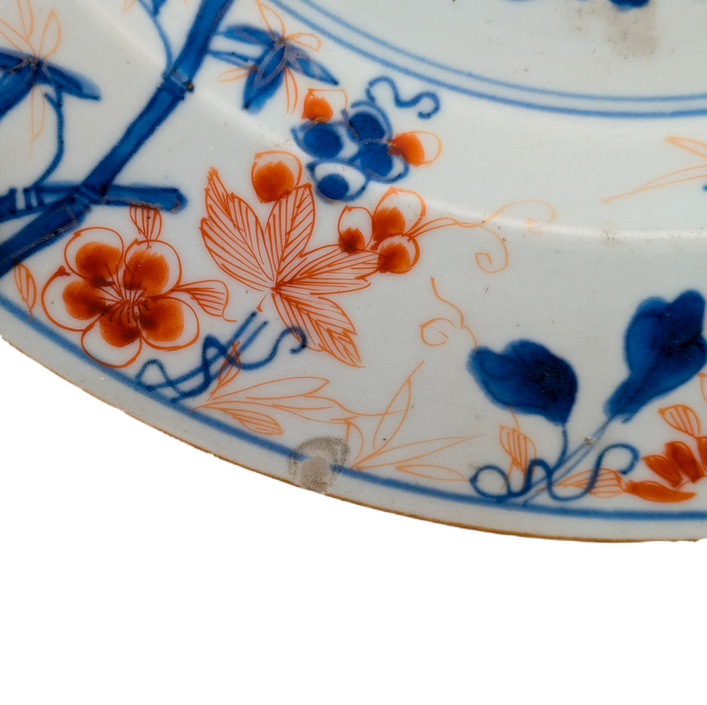 Plato Imari, China, Dinastía Qing, Periodo Kangxi (1662-1722)