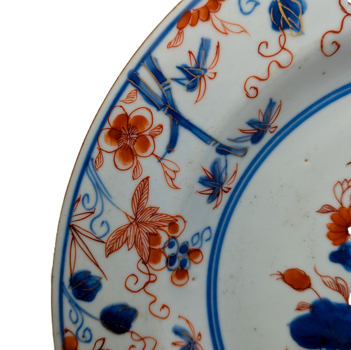 Plato Imari, China, Dinastía Qing, Periodo Kangxi (1662-1722)