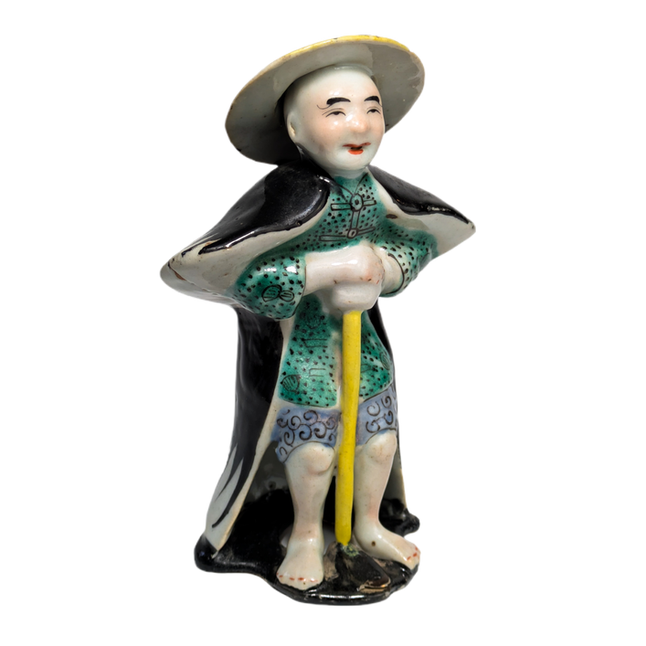 Figura de Campesino con Sombrero Douli, China, Primera República China (1911-1949)