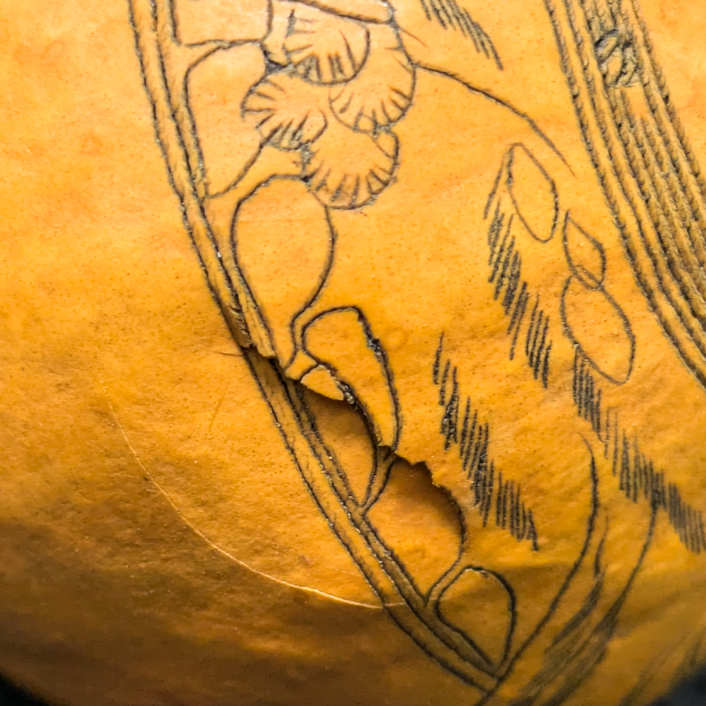 Calabaza de Lanzhou grabada, China, Primera República China (1911-1949)