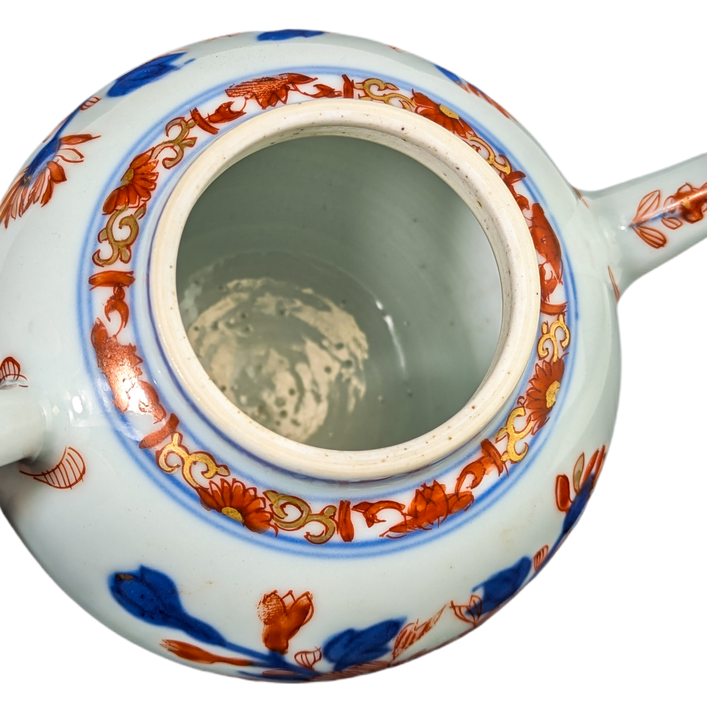 Tetera de porcelana imari, China, Dinastía Qing periodo Kangxi (1662-1722)
