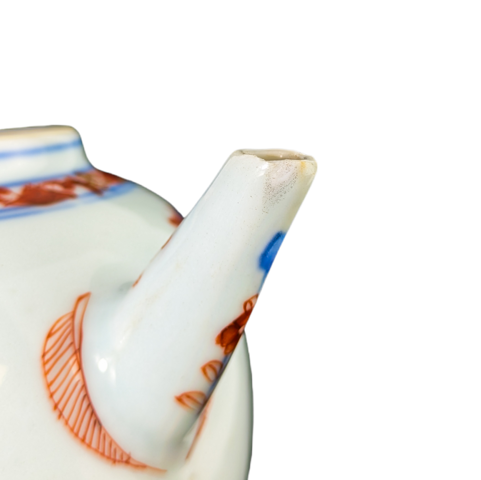 Tetera de porcelana imari, China, Dinastía Qing periodo Kangxi (1662-1722)