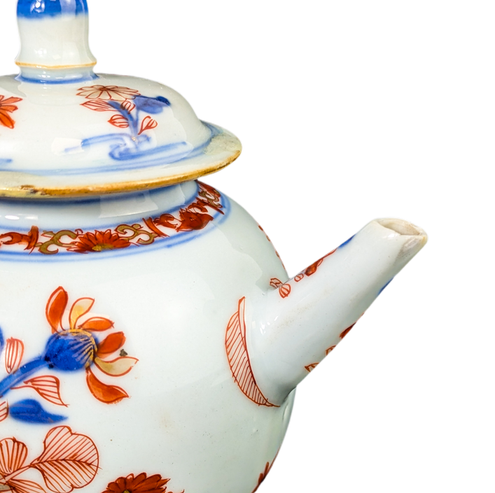 Tetera de porcelana imari, China, Dinastía Qing periodo Kangxi (1662-1722)