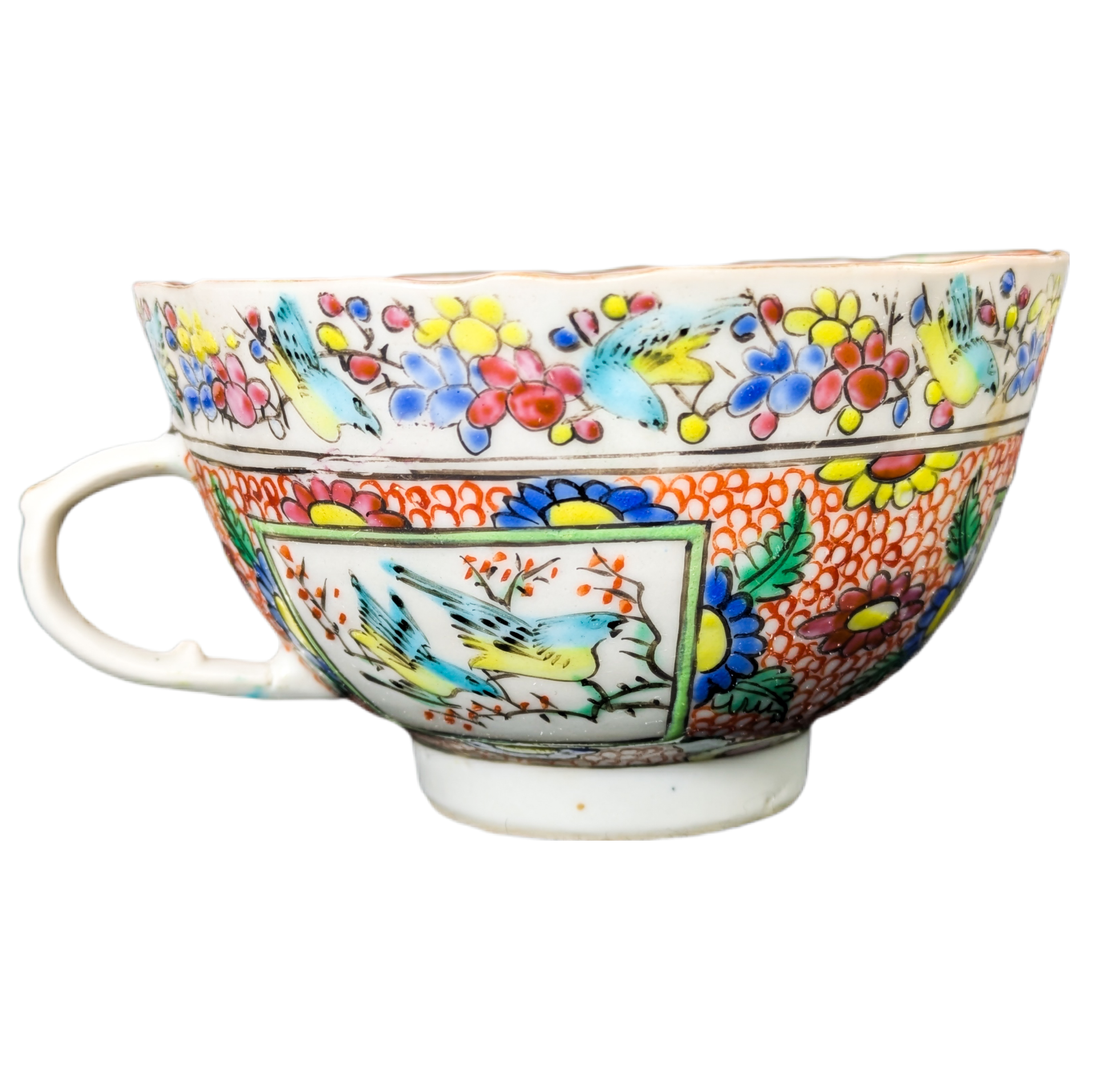 Taza con platillo, China, Dinastía Qing periodo Tongzhi (1861-1875)