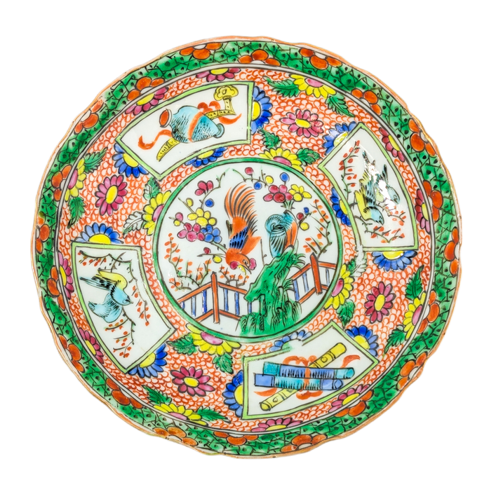 Taza con platillo, China, Dinastía Qing periodo Tongzhi (1861-1875)
