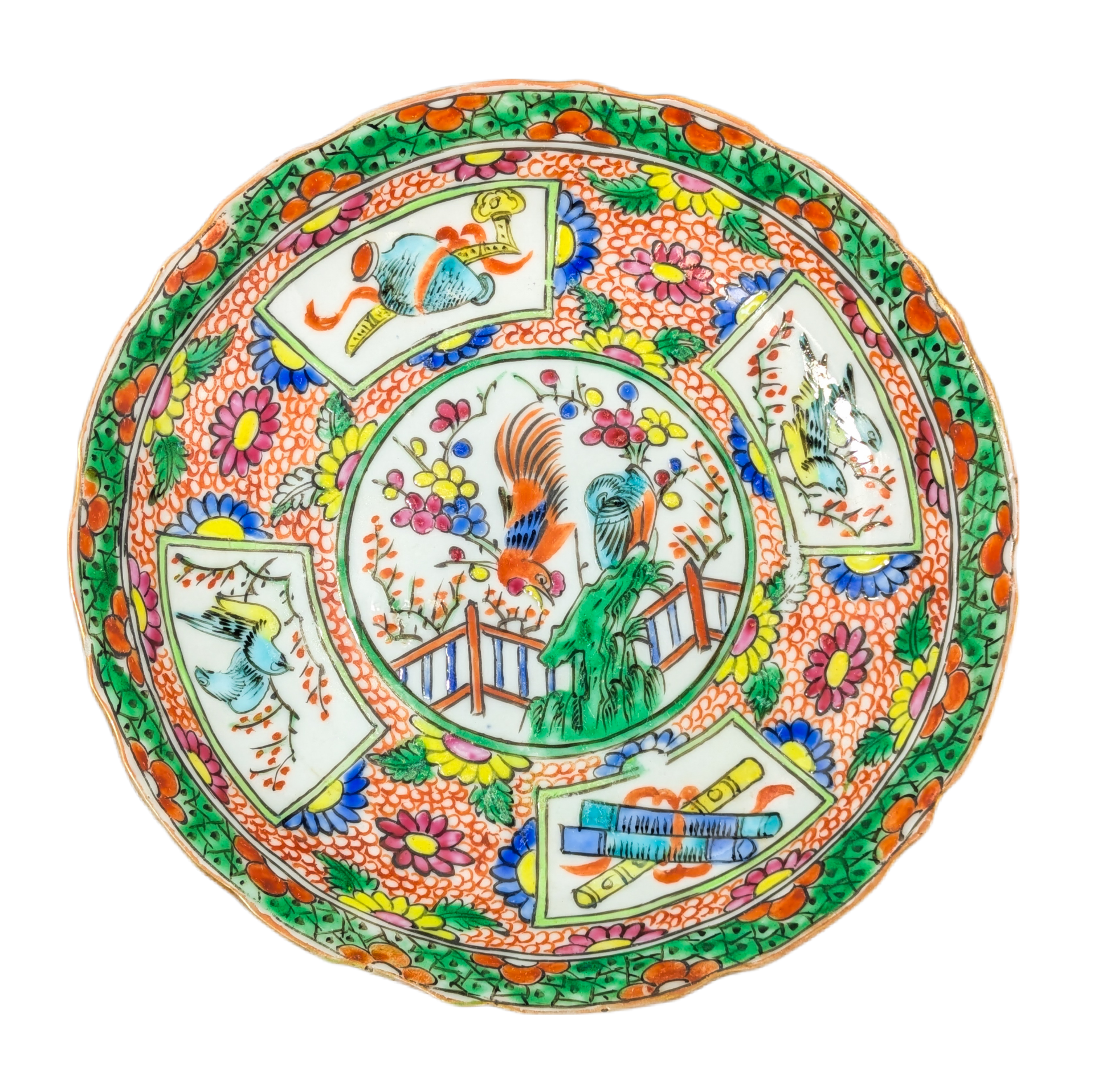 Taza con platillo, China, Dinastía Qing periodo Tongzhi (1861-1875)