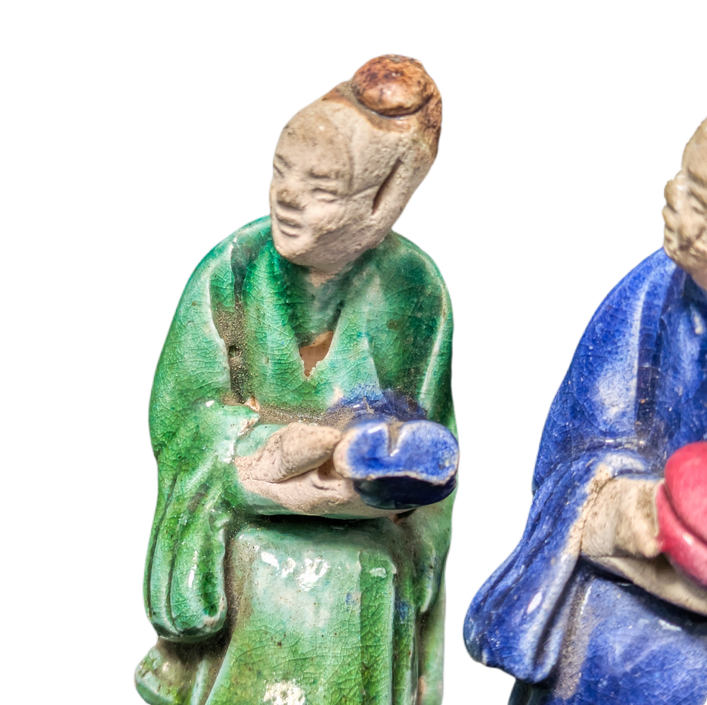 LOTE000407_03-1.png Pareja de Figuras Mudman, China, Shiwan Primera República China (1911-1949)