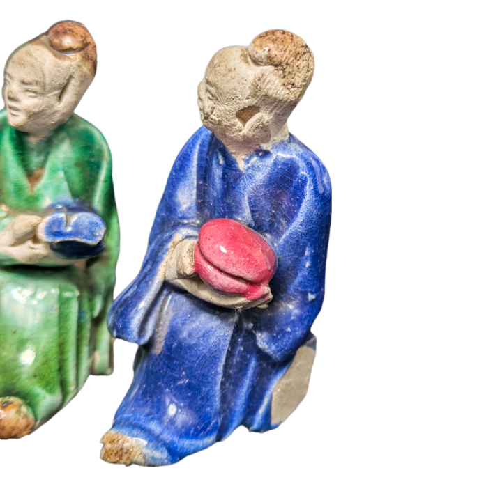 LOTE000407_04-1.png Pareja de Figuras Mudman, China, Shiwan Primera República China (1911-1949)