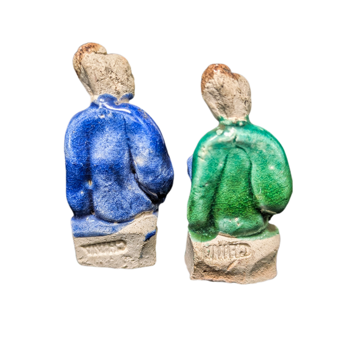 LOTE000407_08-1.png Pareja de Figuras Mudman, China, Shiwan Primera República China (1911-1949)