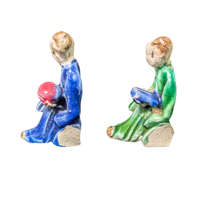 LOTE000407_09-1.png Pareja de Figuras Mudman, China, Shiwan Primera República China (1911-1949)