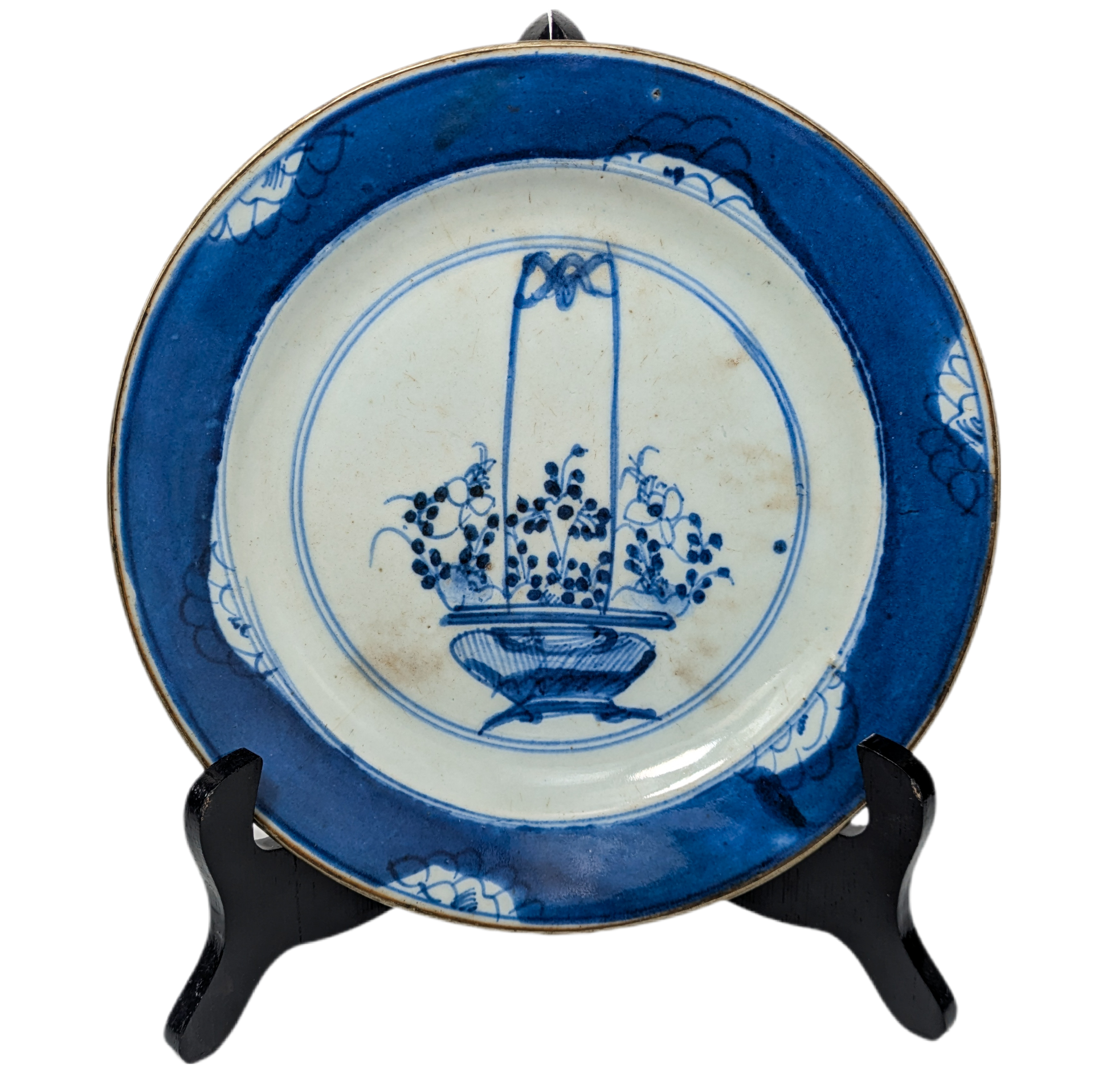 Plato Azul y Blanco, China, Dinastía Qing, Periodo Kangxi (1662-1722)