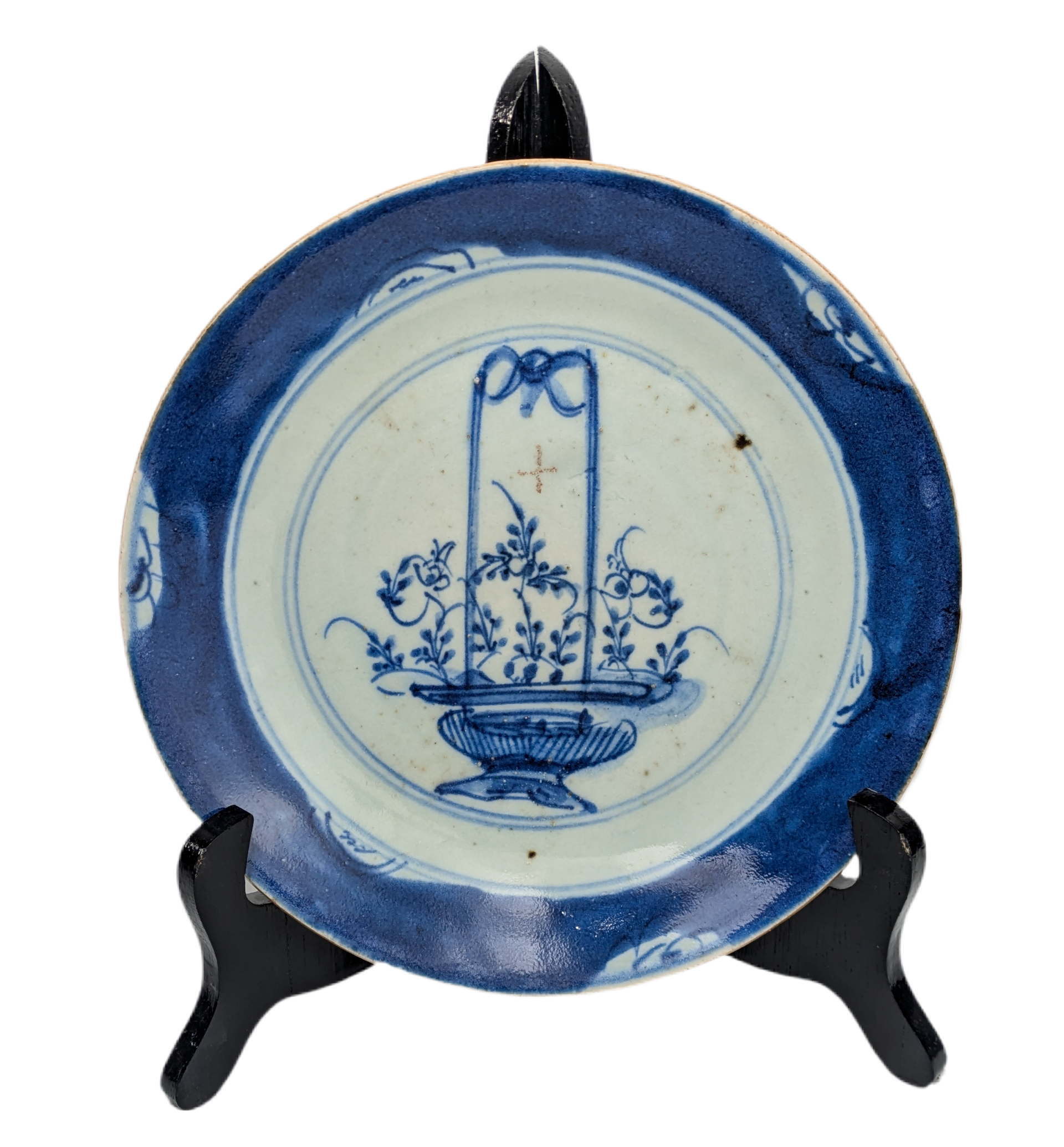 Plato Azul y Blanco, China, Dinastía Qing, Periodo Kangxi (1662-1722)