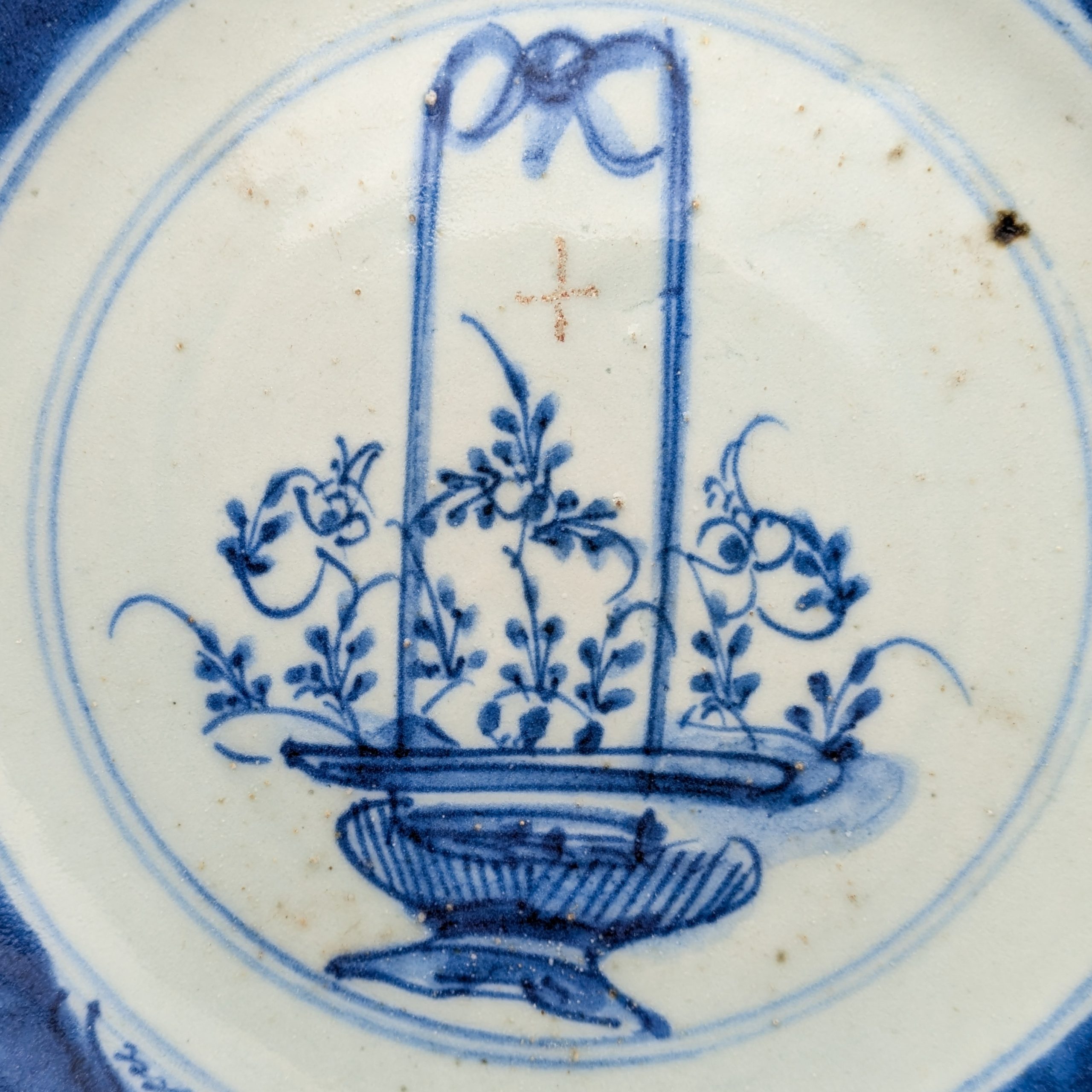 Plato Azul y Blanco, China, Dinastía Qing, Periodo Kangxi (1662-1722)