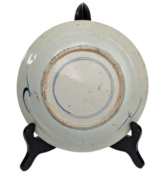 Plato Azul y Blanco, China, Dinastía Qing, Periodo Kangxi (1662-1722)