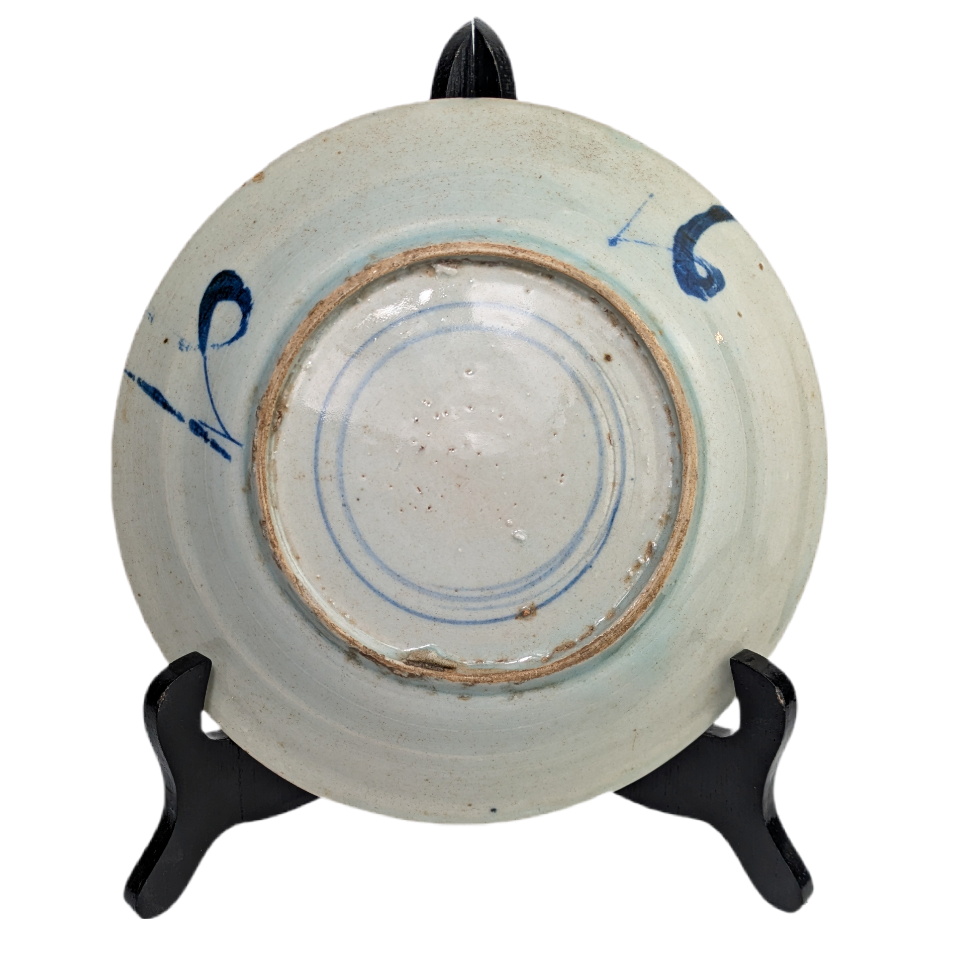 Plato Azul y Blanco, China, Dinastía Qing, Periodo Kangxi (1662-1722)