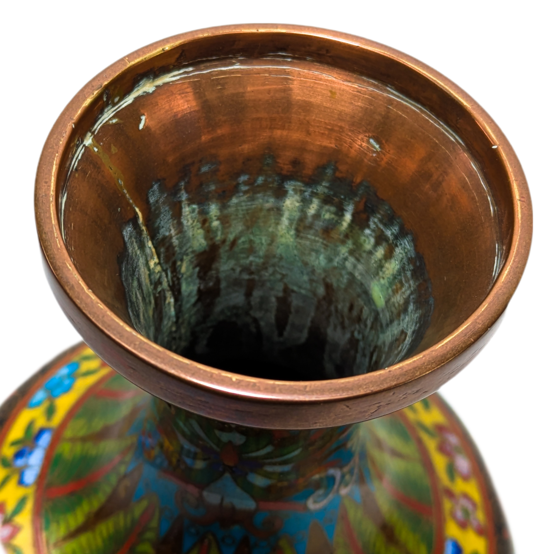 Jarrón de Cloisonné dragones, China, Primera República China (1911-1949)