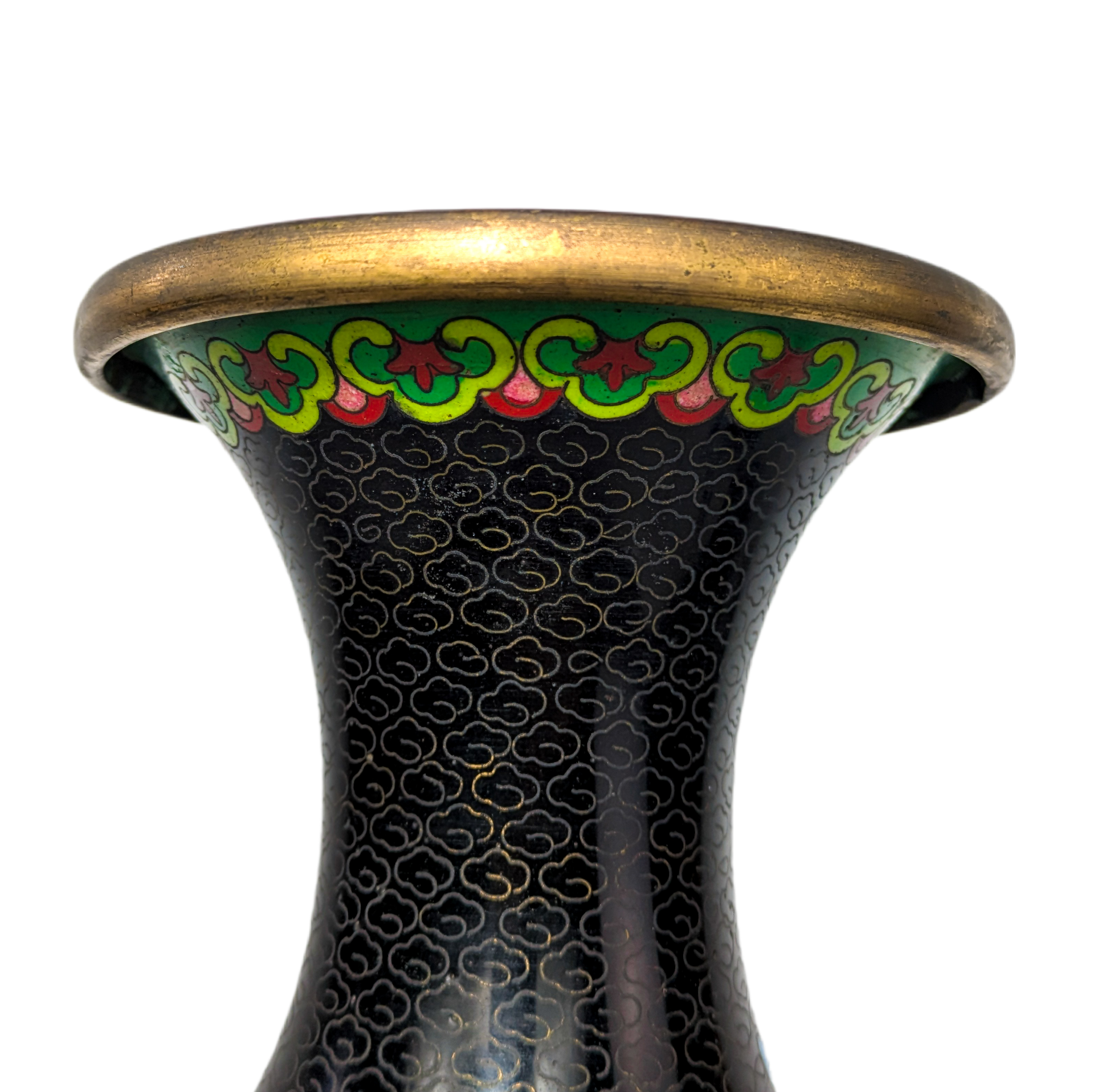 LOTE000423_05.png Gran Jarrón de Cloisonné Floral, China, Primera República de China (1911-1949)