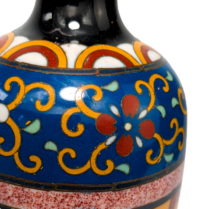 Jarrón de Cloisonné fenix, Japón, Periodo Meiji (1868-1911)