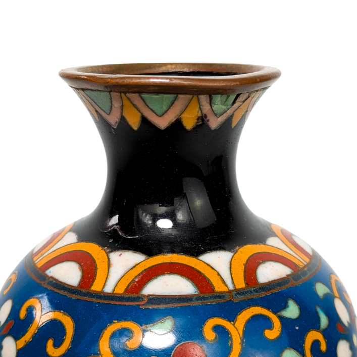 Jarrón de Cloisonné fenix, Japón, Periodo Meiji (1868-1911)