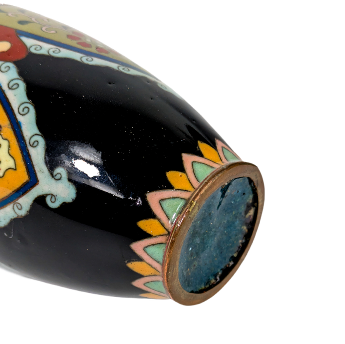 Jarrón de Cloisonné fenix, Japón, Periodo Meiji (1868-1911)