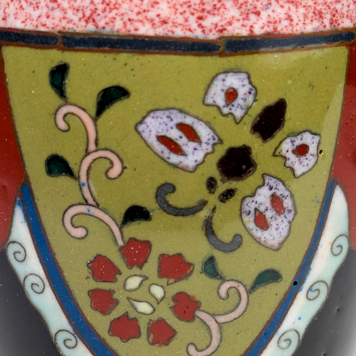 Jarrón de Cloisonné fenix, Japón, Periodo Meiji (1868-1911)