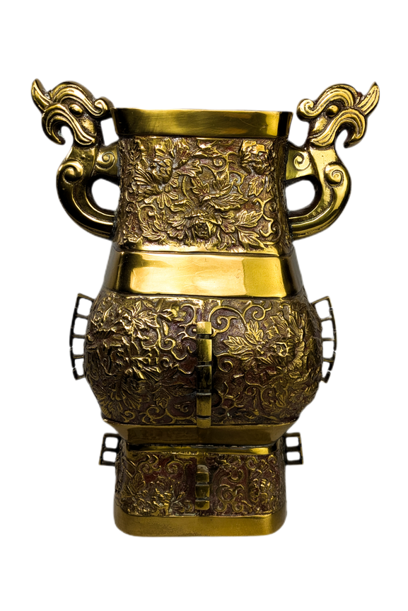 Vasija "Hu" de Diseño Hollywood Regency James Mont, Estados Unidos, c.1940