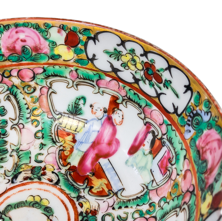 Cuenco Rose medallion Cantonés, China, primera República China (1911-1949)