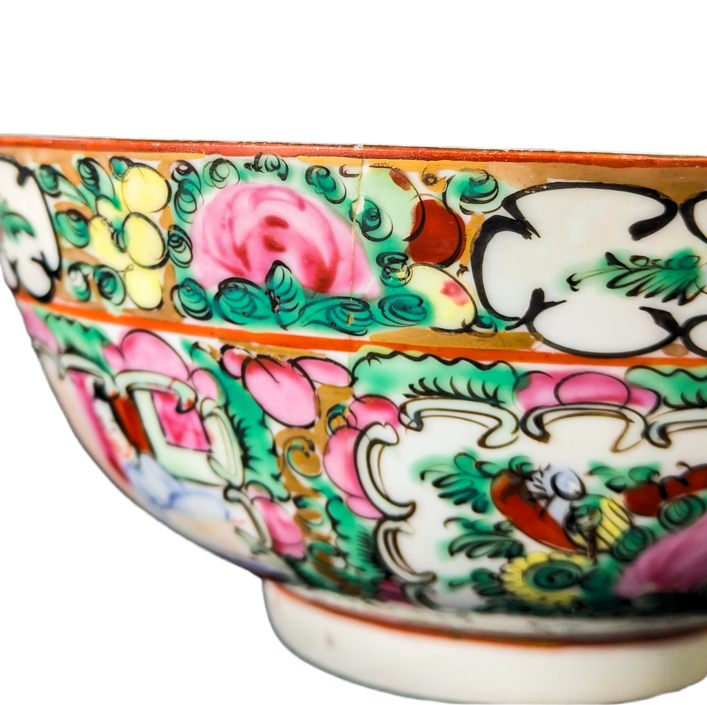 Cuenco Rose medallion Cantonés, China, primera República China (1911-1949)