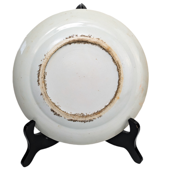 Plato Rose medallion Cantonés, China, Periodo Tongzhi (1861-1875)