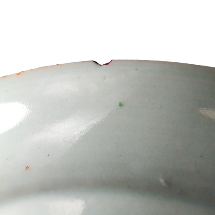 Plato Rose medallion Cantonés, China, Periodo Tongzhi (1861-1875)