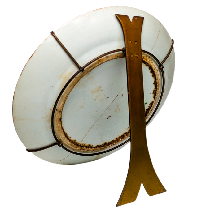 Plato Rose medallion Cantonés, China, Periodo Tongzhi (1861-1875)