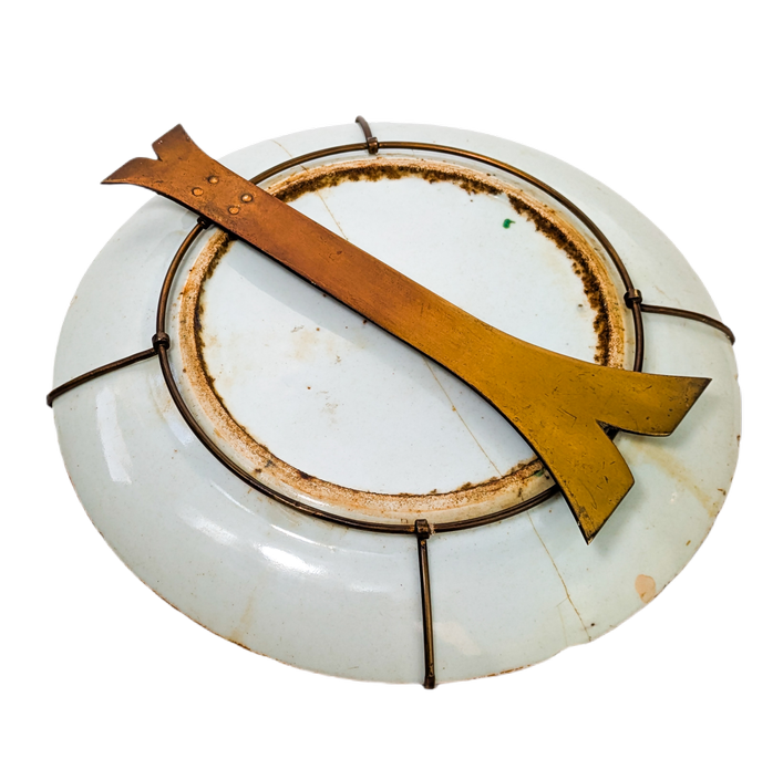 Plato Rose medallion Cantonés, China, Periodo Tongzhi (1861-1875)