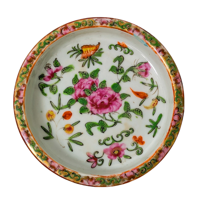 Recipiente Rose medallion Cantonés, China, Periodo Tongzhi (1861-1875)